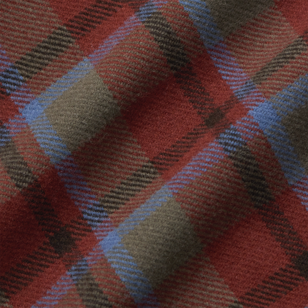Plaid Wool Twill Shirt Jacket