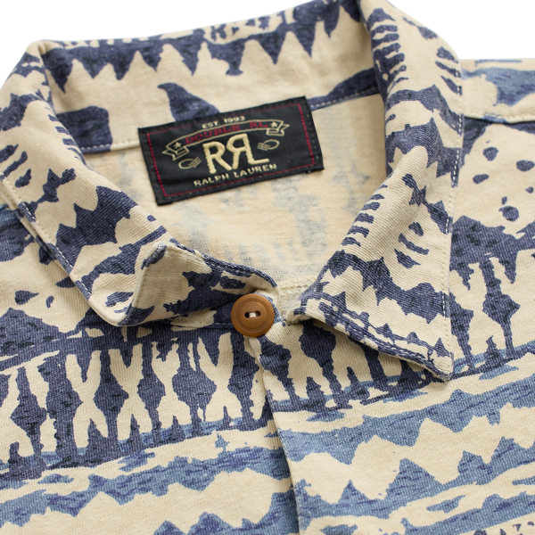 【RRL】ノーティカルプリントジャージーキャンプシャツ ノーティカルプリント ジャージー キャンプ シャツ | ラルフ