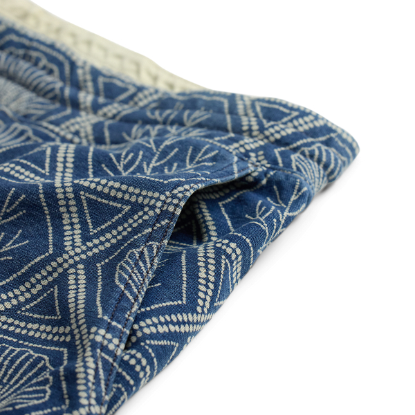 Indigo Shell-Print Jersey Short