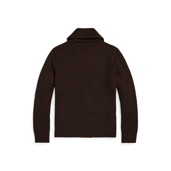 Appliqued Wool Shawl Collar Cardigan for Men Ralph Lauren UK