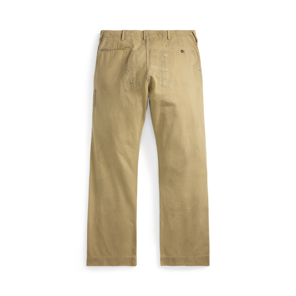 パンツ DOUBLE RL/RRL TROUSERS REGULATION TINO POLO RALPH LAUREN DOUBLE RL RRL OLIVE COTTON POPLIN FIELD