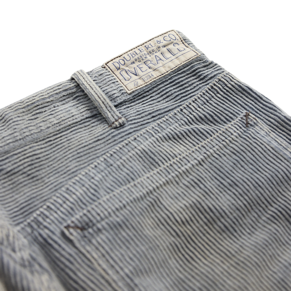 Straight Fit Distressed Corduroy Pant
