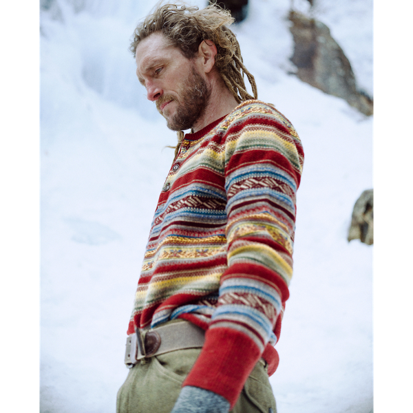 Wool-Blend Henley Jumper