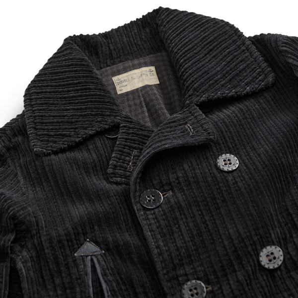 RRL レザートリム　ピーコートPOLO RALPH LAURENラルフローレン RRL Ralph Lauren (ダブルアールエル) レザー トリム ピーコート