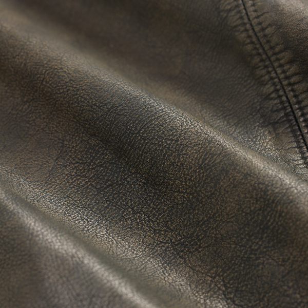 Indigo Leather Car Coat