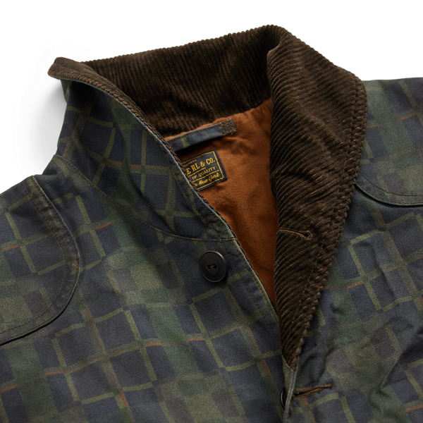 Check-Print Oilcloth Jacket