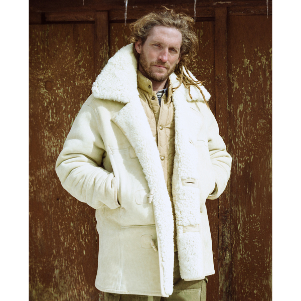 RRL シェアリングトグルコート ジャケット レザー ムートン ヴィンテージ RRL シェアリングトグルコート ジャケット レザー ムートン