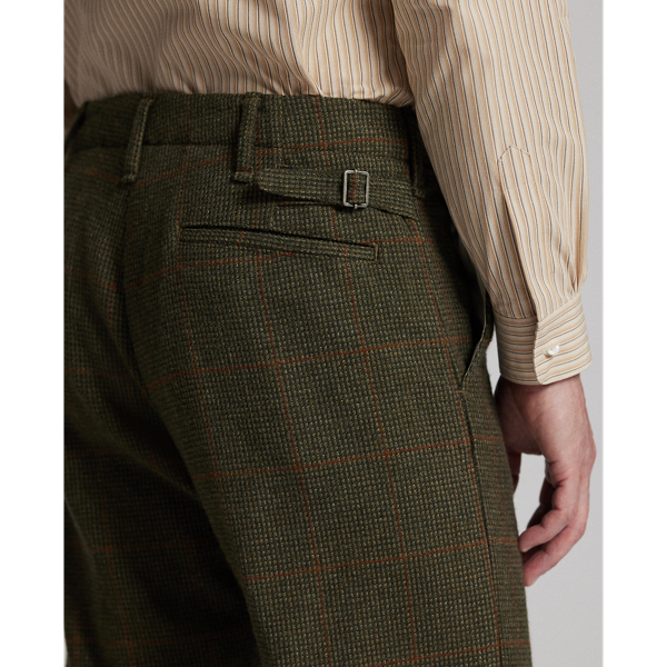Windowpane Wool Tweed Officer’s Pant