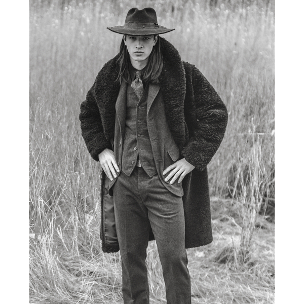 Diamond-Print Moleskin Officer’s Pant