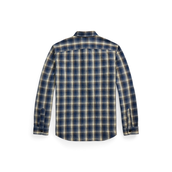 Gewebtes Arbeitshemd mit Karomuster
