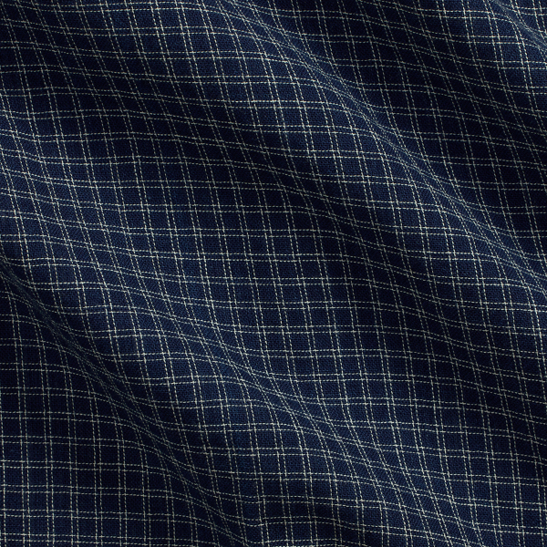 Rl 758 Indigo Check/strip Indigo Checked Double-Faced Workshirt RRL 6