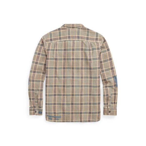 Repaired Plaid Twill Workshirt