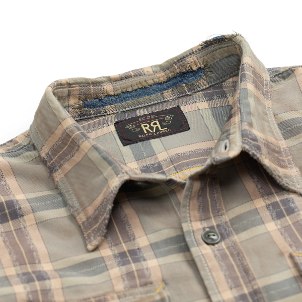 Repaired Plaid Twill Workshirt
