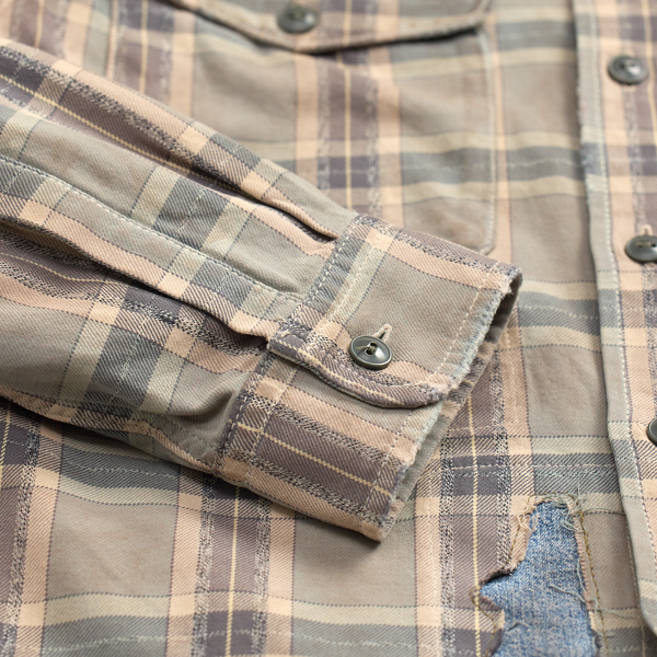Repaired Plaid Twill Workshirt