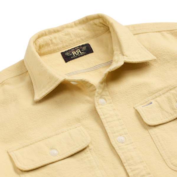Chemise workwear en chamois gratt&eacute;