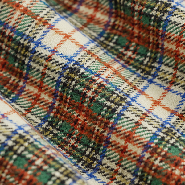 Camicia da lavoro in twill scozzese RRL in Panna RL/Verde 5