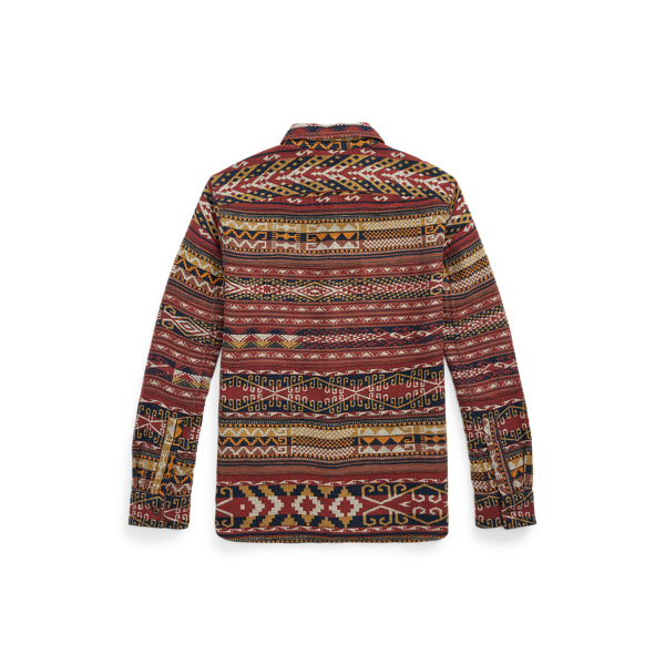 RRL 新品タグ付き フリース ジャカード ワークシャツ RRL Ralph Lauren