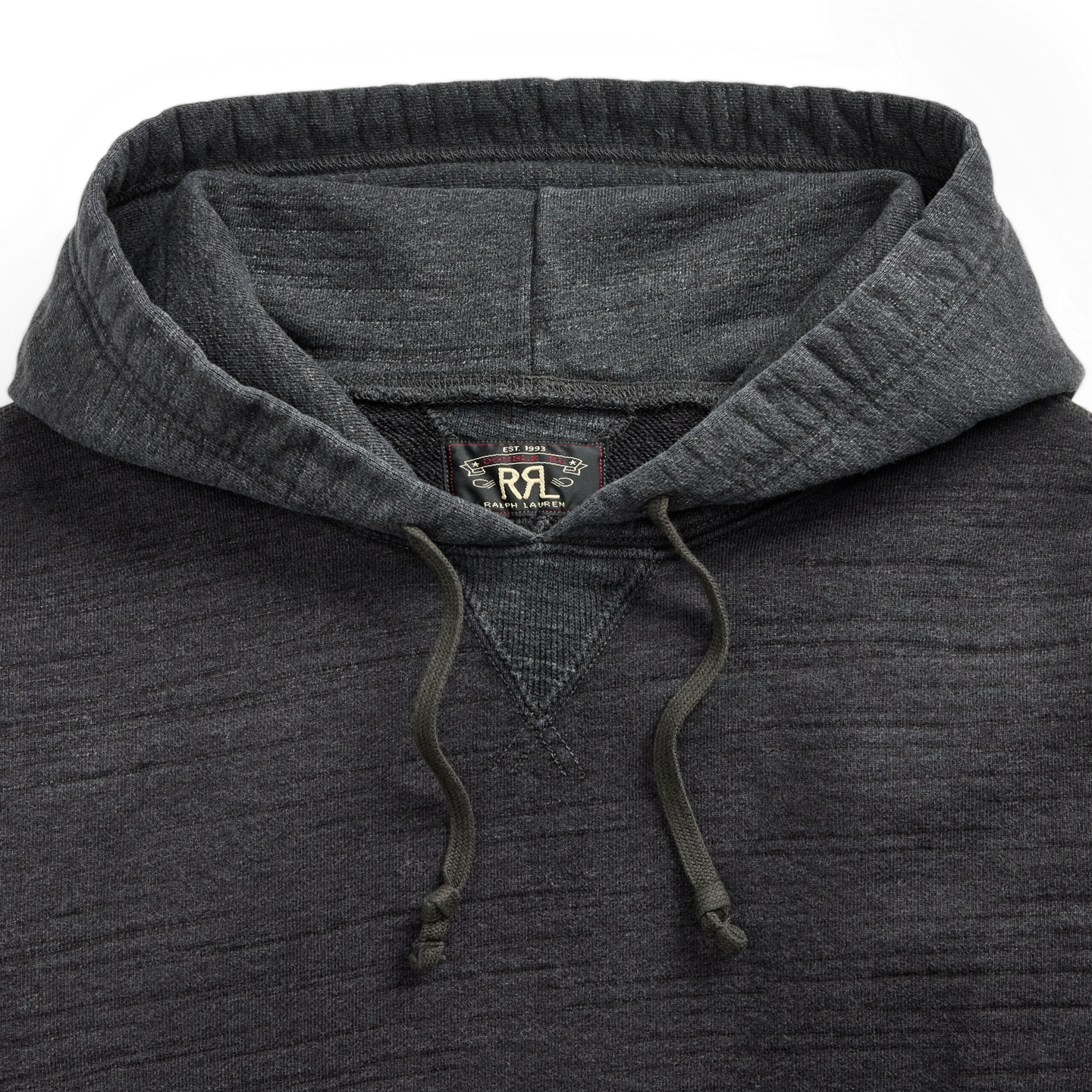 Мужское худи Ralph Lauren French Terry, цвет: Угольный меланжевый / Разноцветный — фото 2