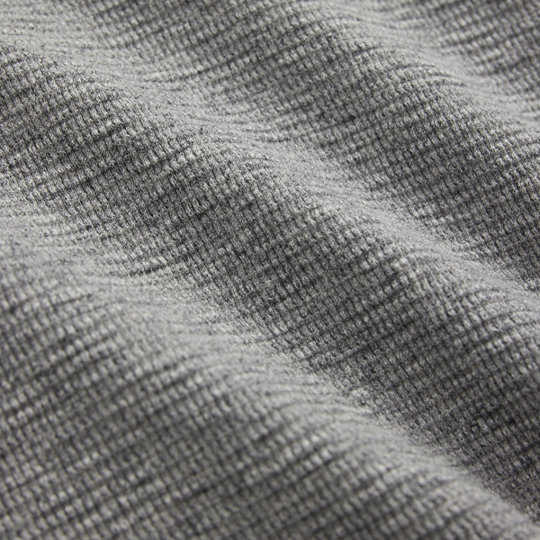 ガーメントダイド ワッフルニット ヘンリーネック シャツ