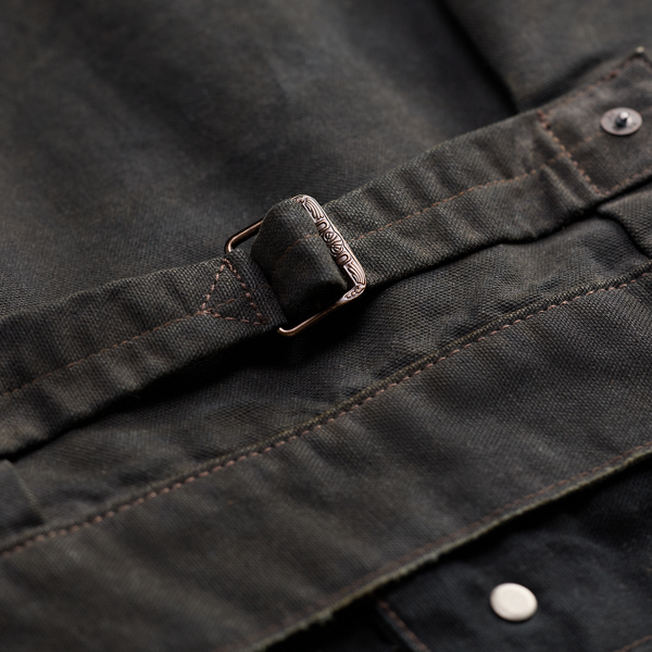 Vintage Black/Brown Fleece-Panelled Canvas Jacket RRL 6