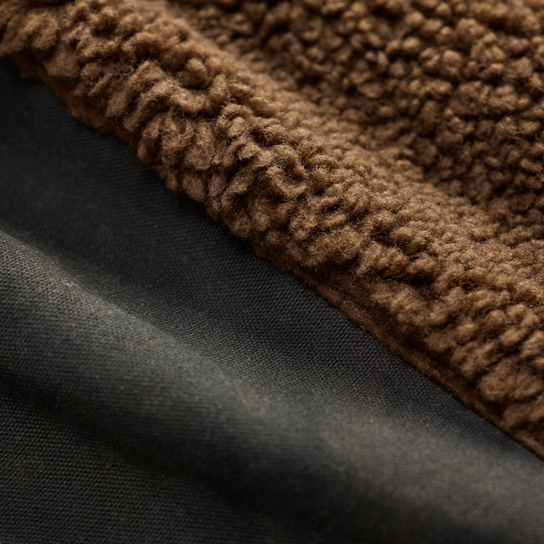 Vintage Black/Brown Fleece-Panelled Canvas Jacket RRL 7