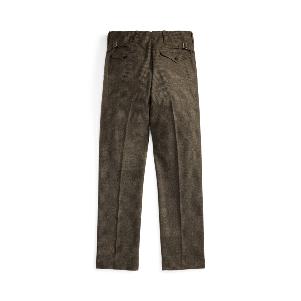 グレン チェック ウールコットン オフィサーズ パンツ | ラルフ