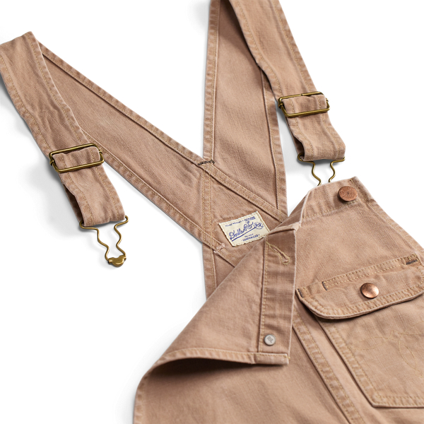 Distressed Mauve Distressed Canvas Overall RRL 3