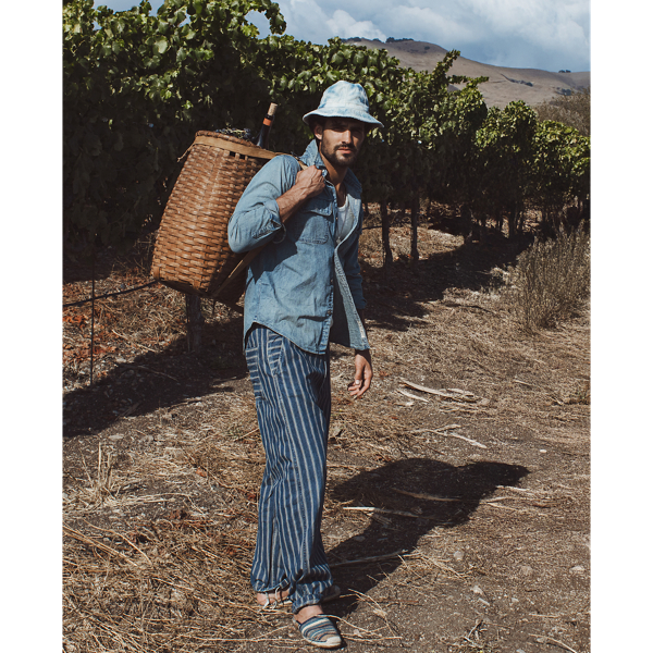 Indigo Indigo Striped Denim Trouser RRL 6