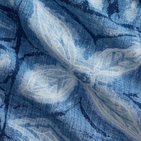 Short d'officier en lin et coton indigo RRL en Indigo mystique 6