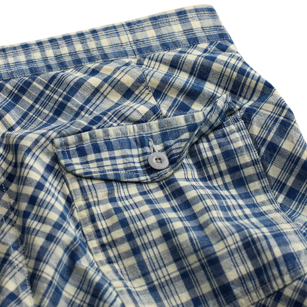 Karierte Shorts aus Webstoff in Indigo RRL in Indigo/Wei&szlig; 4