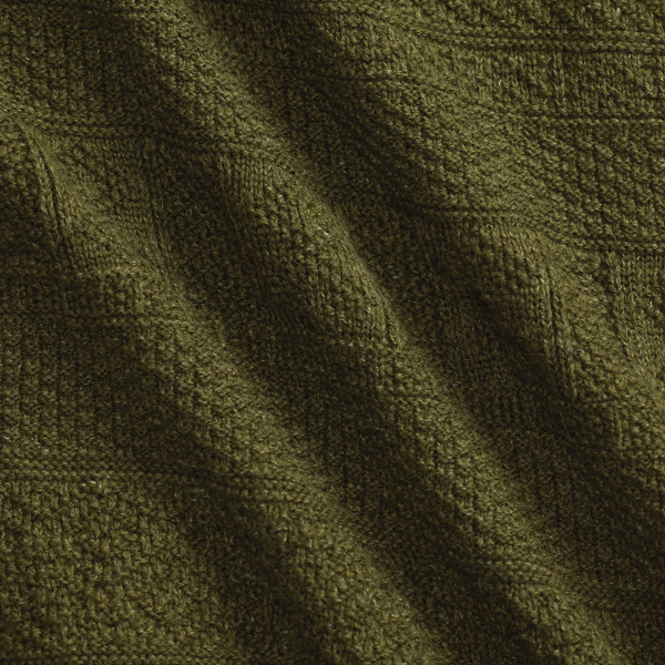 Pullover aus Baumwoll-Wollmischung RRL in Olivgr&uuml;n meliert 5