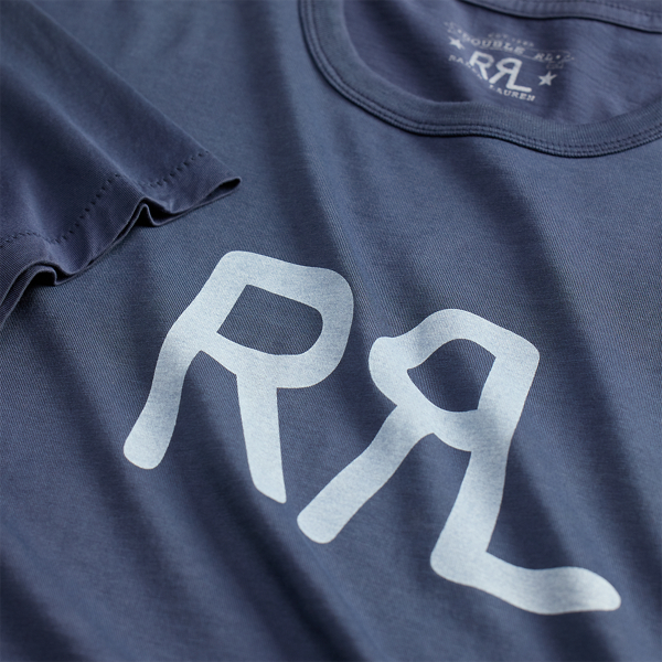 Sea Blue RRL Ranch Logo T-Shirt RRL 3