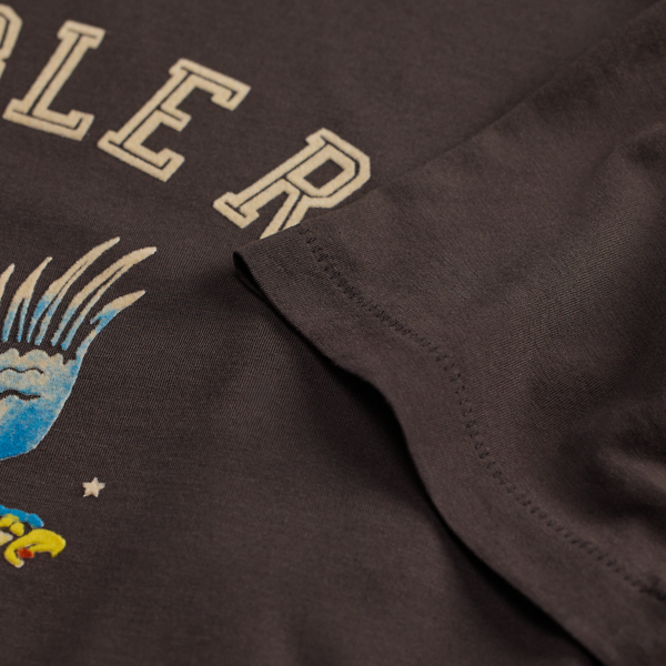 Jersey-T-Shirt mit Grafik RRL in Schwarz verblichen 3