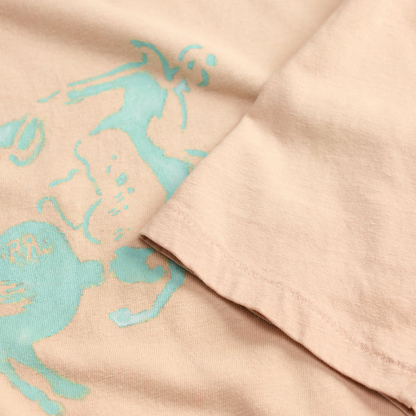 Faded Pink Cotton-Hemp Graphic T-Shirt RRL 3