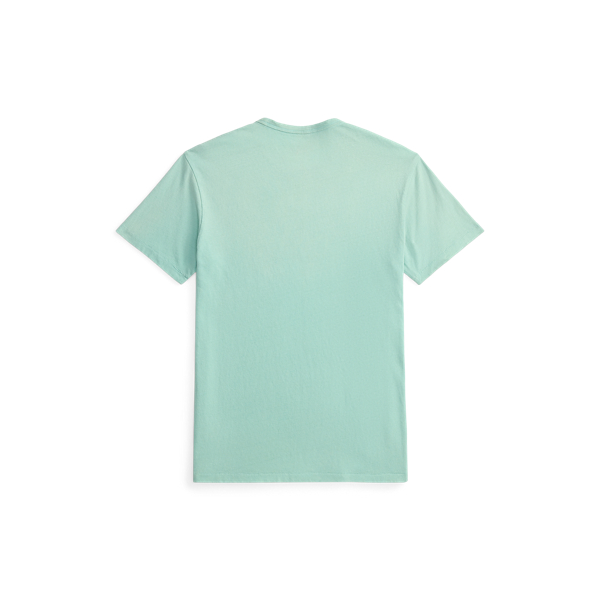 Faded Turquoise Cotton-Hemp Graphic T-Shirt RRL 2