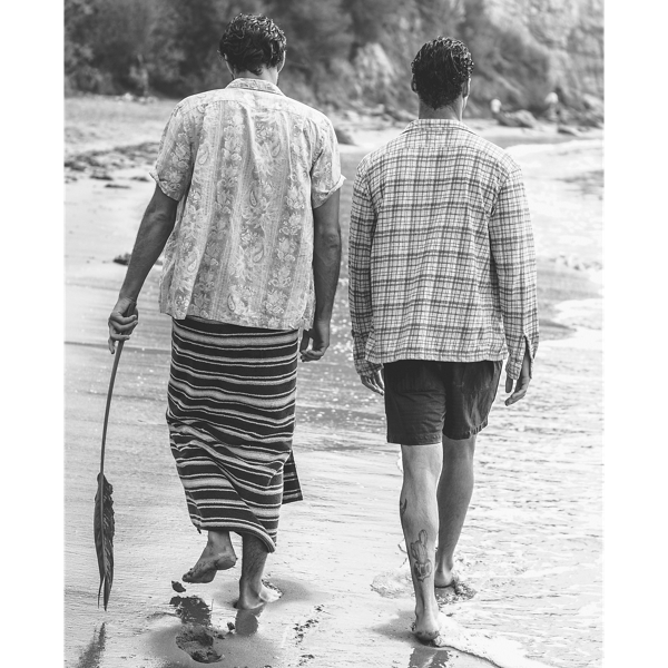 Kariertes Baumwoll-Leinen-Kurzarmhemd RRL in Navy/Multi 7