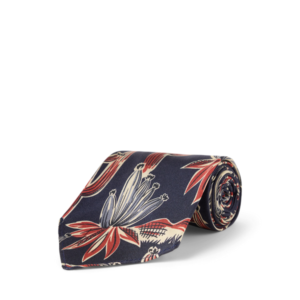 ハンドメイド カクタスプリント シルク ネクタイ | ラルフ ローレン