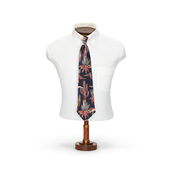 ハンドメイド カクタスプリント シルク ネクタイ | ラルフ ローレン