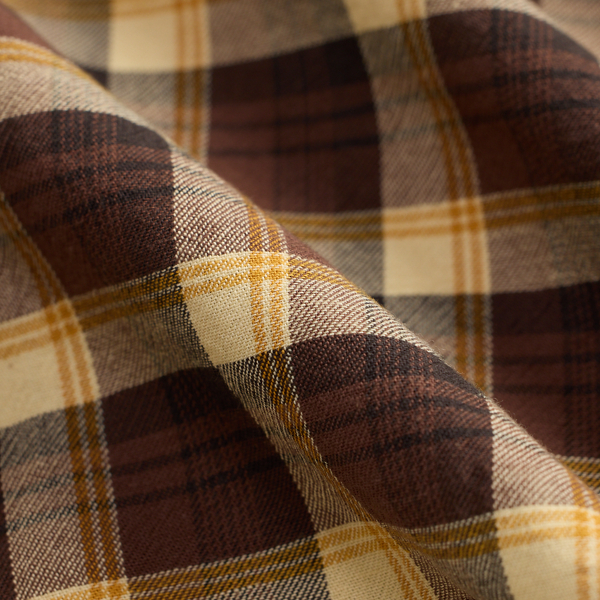 Slim Fit Plaid Twill Western Shirt