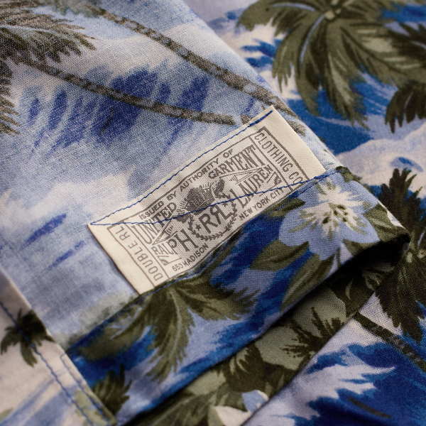 Blue Multi Tropical-Print Camp Shirt RRL 3