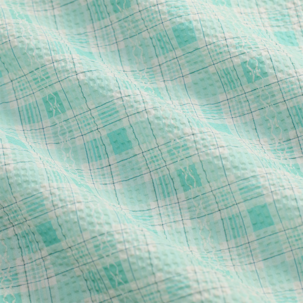 Slim-Fit Westernhemd aus Seersucker RRL in T&uuml;rkis multi 6