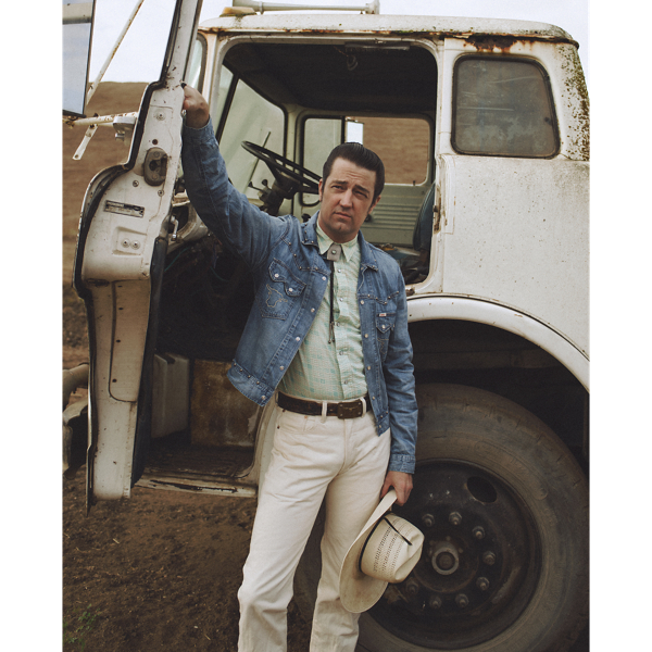 Slim-Fit Westernhemd aus Seersucker RRL in T&uuml;rkis multi 7