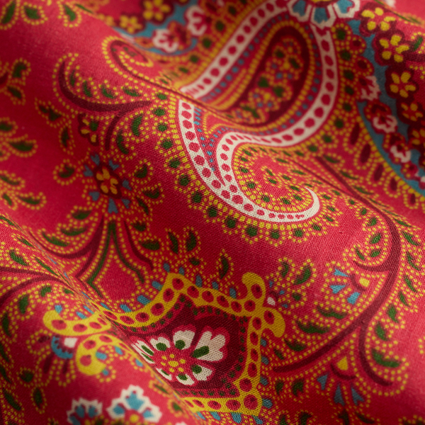 Slim-Fit Westernhemd mit Paisley-Motiv RRL in Rot multi 6