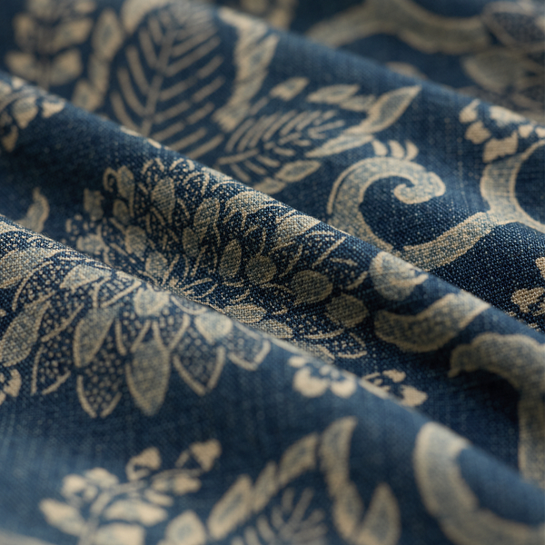 Indigo/Cream Multi Indigo Print Woven Overshirt RRL 6