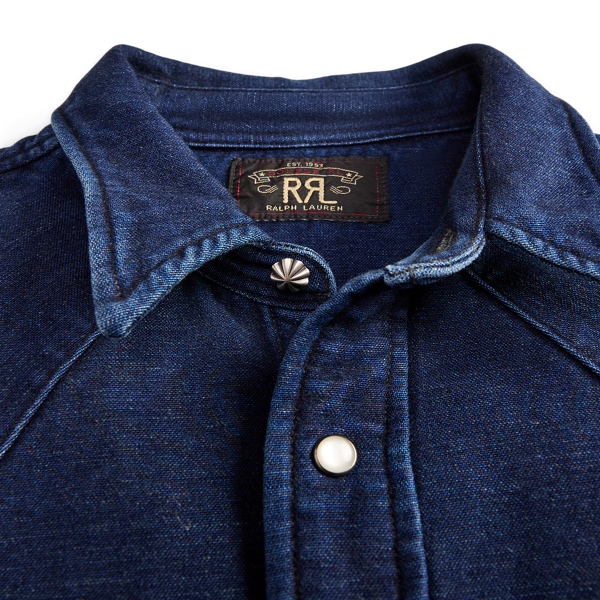 RRL ラルフローレン エンブロイダリー ジョーゼット ウエスタンシャツ RRL ラルフローレン エンブロイダリー ジョーゼット ウエスタン