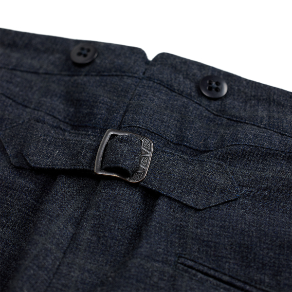 Blue/grey Multi Slim Fit Indigo Checked Suit Trouser RRL 9