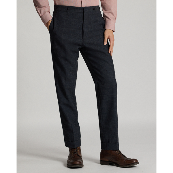 Blue/grey Multi Slim Fit Indigo Checked Suit Trouser RRL 3