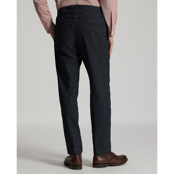 Blue/grey Multi Slim Fit Indigo Checked Suit Trouser RRL 4