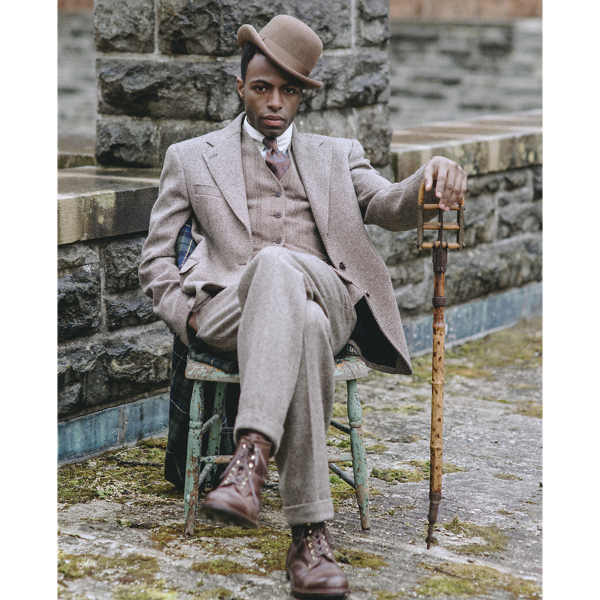 Slim Fit Wool Dobby Suit Trouser