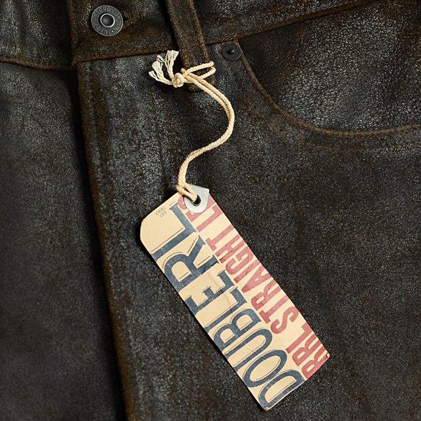 Straight Fit Roughout Suede Pant